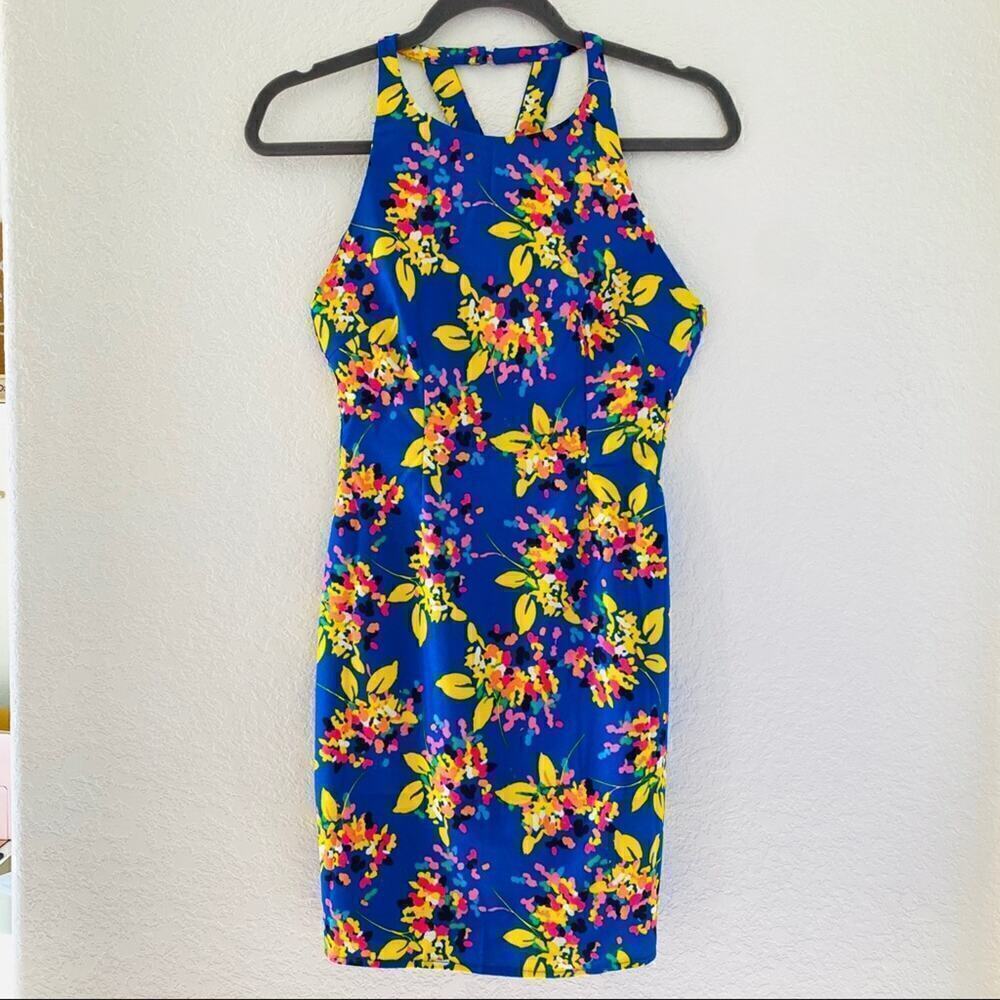 Otto Mode Racerback Floral Mini Dress